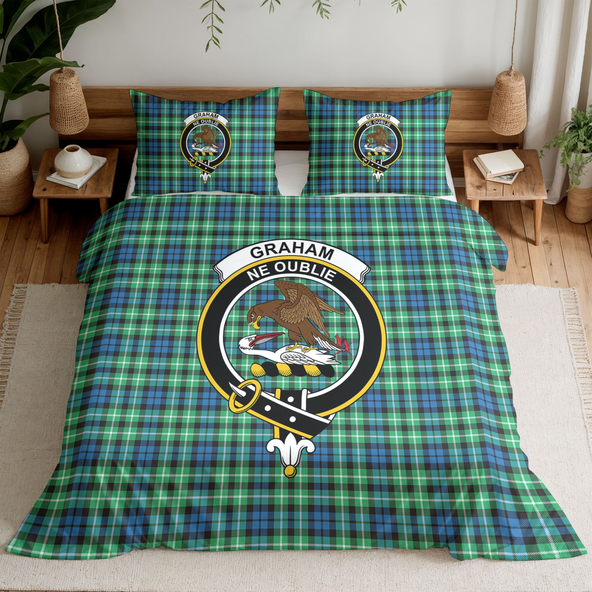 Graham of Montrose Ancient Tartan Crest Bedding Set