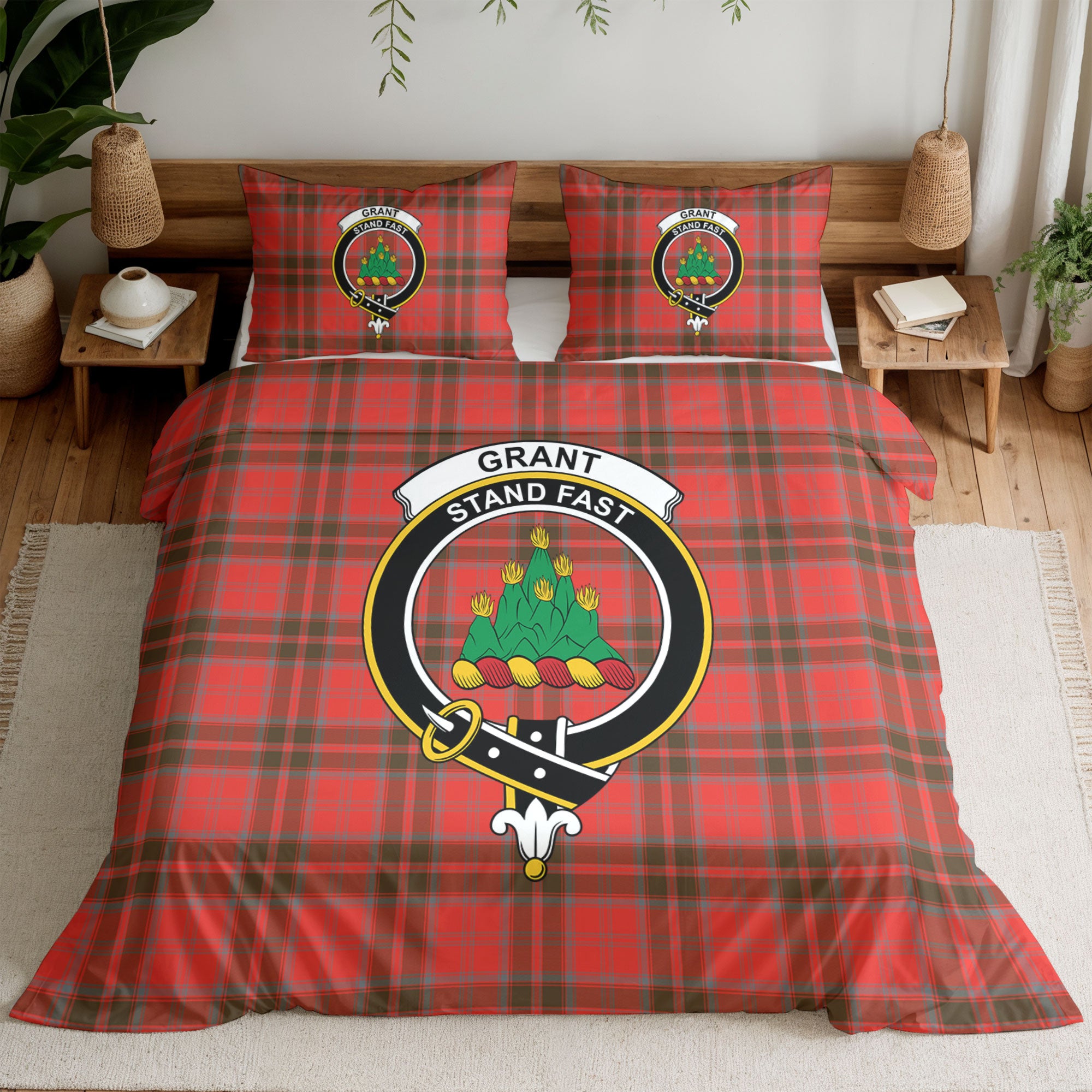 Grant Weathered  Tartan Crest Bedding Set