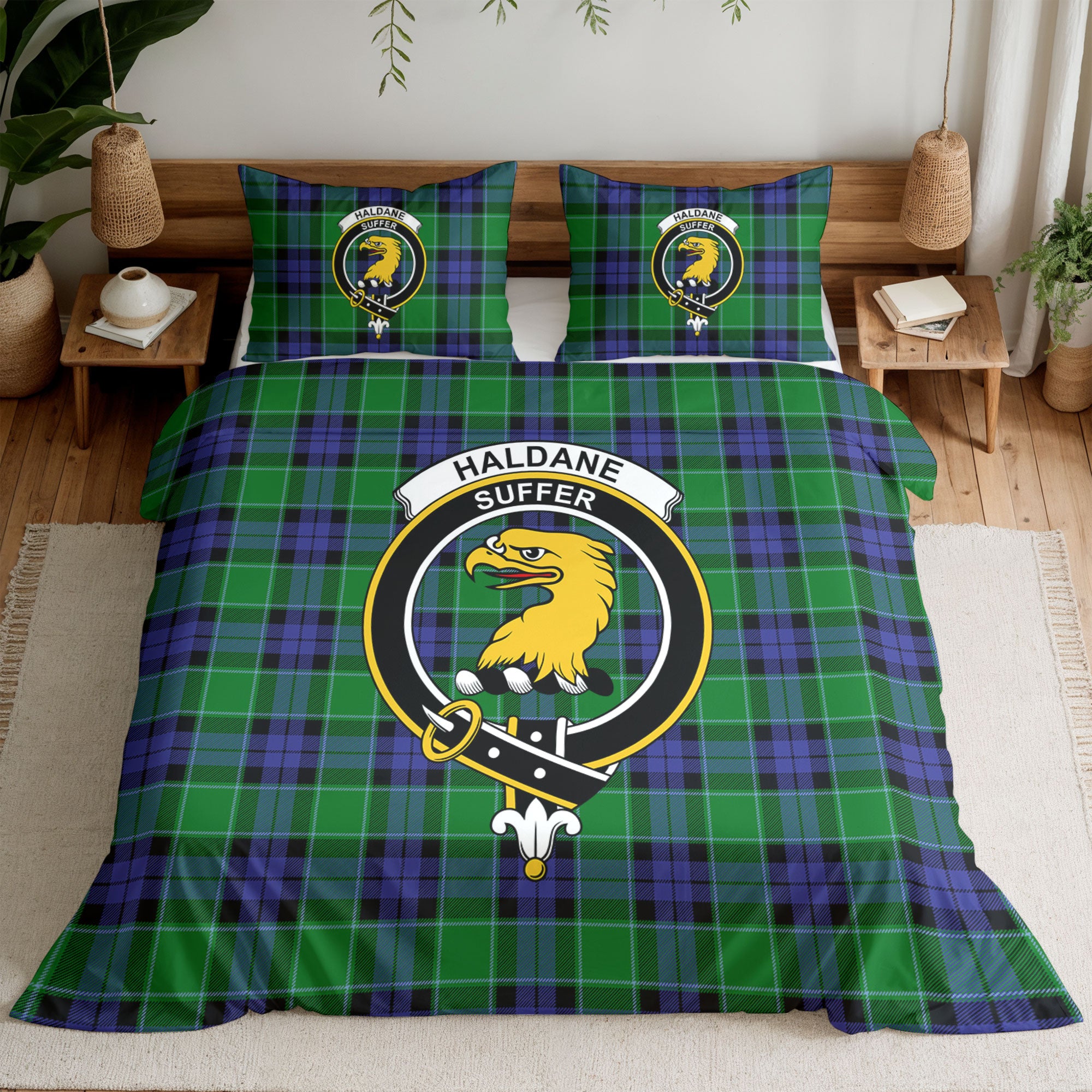 Haldane Tartan Crest Bedding Set