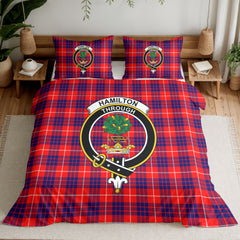 Hamilton Modern Tartan Crest Bedding Set