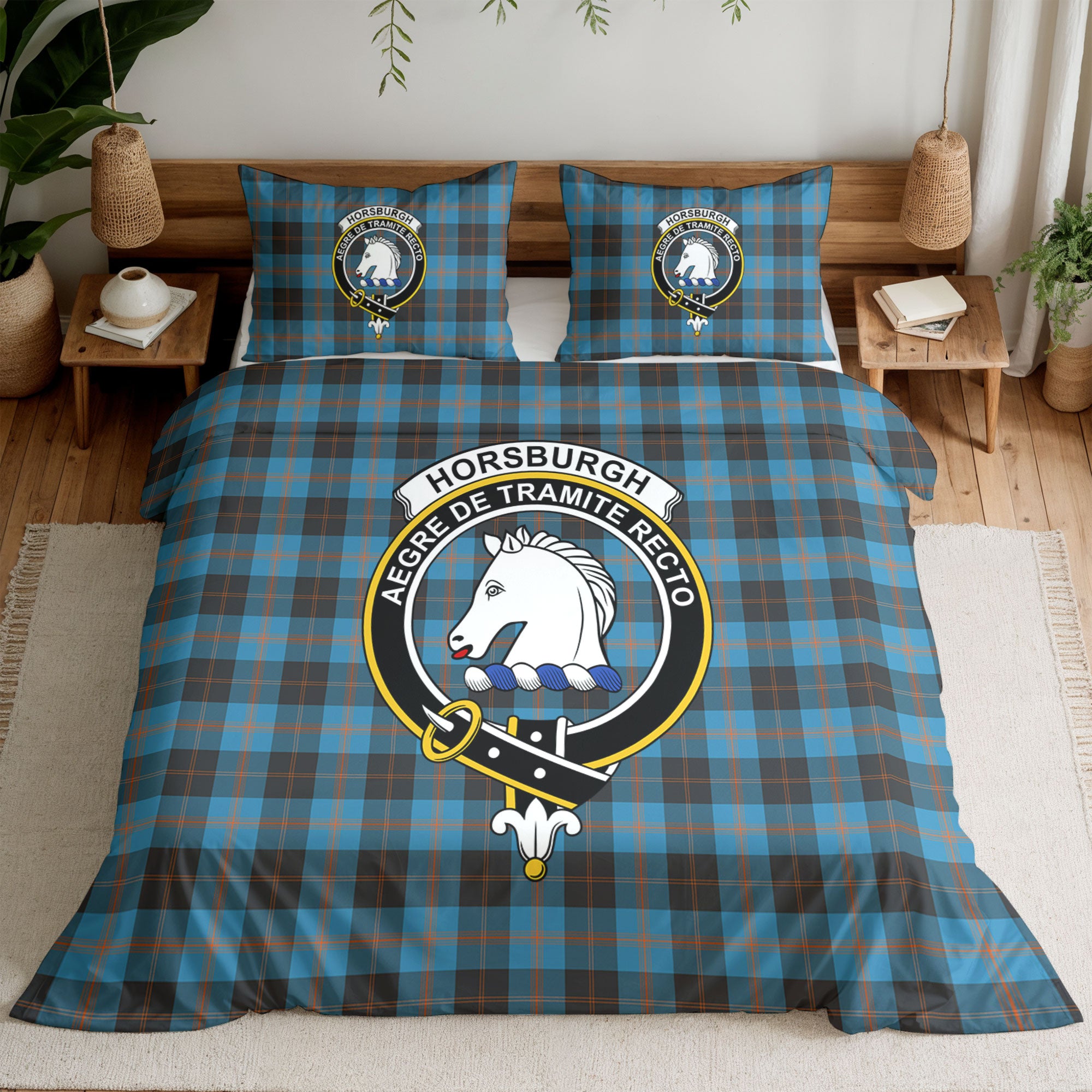 Horsburgh Tartan Crest Bedding Set