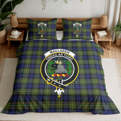 MacLaren Modern Tartan Crest Bedding Set