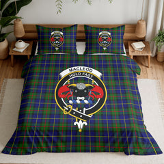 MacLeod of Harris Modern Tartan Crest Bedding Set