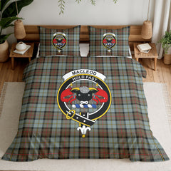 MacLeod of Harris Weathered Tartan Crest Bedding Set