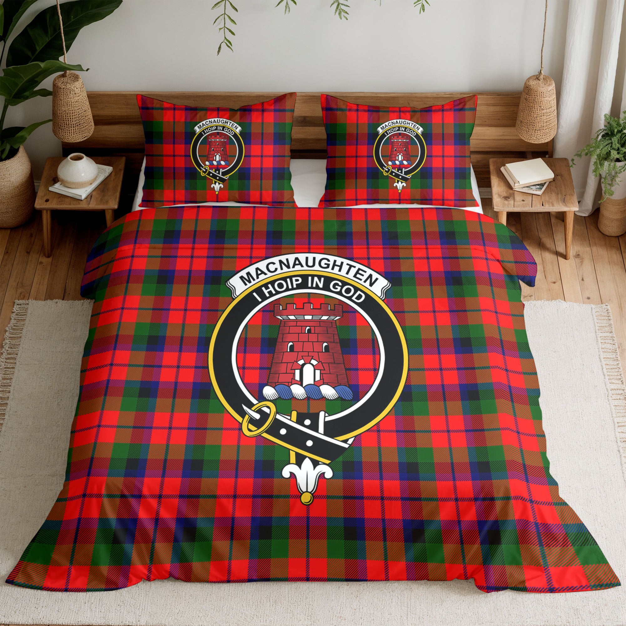 MacNaughten Tartan Crest Bedding Set