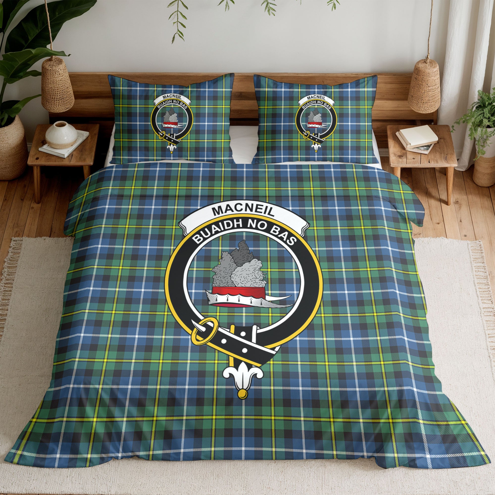 MacNeil of Barra Ancient Tartan Crest Bedding Set