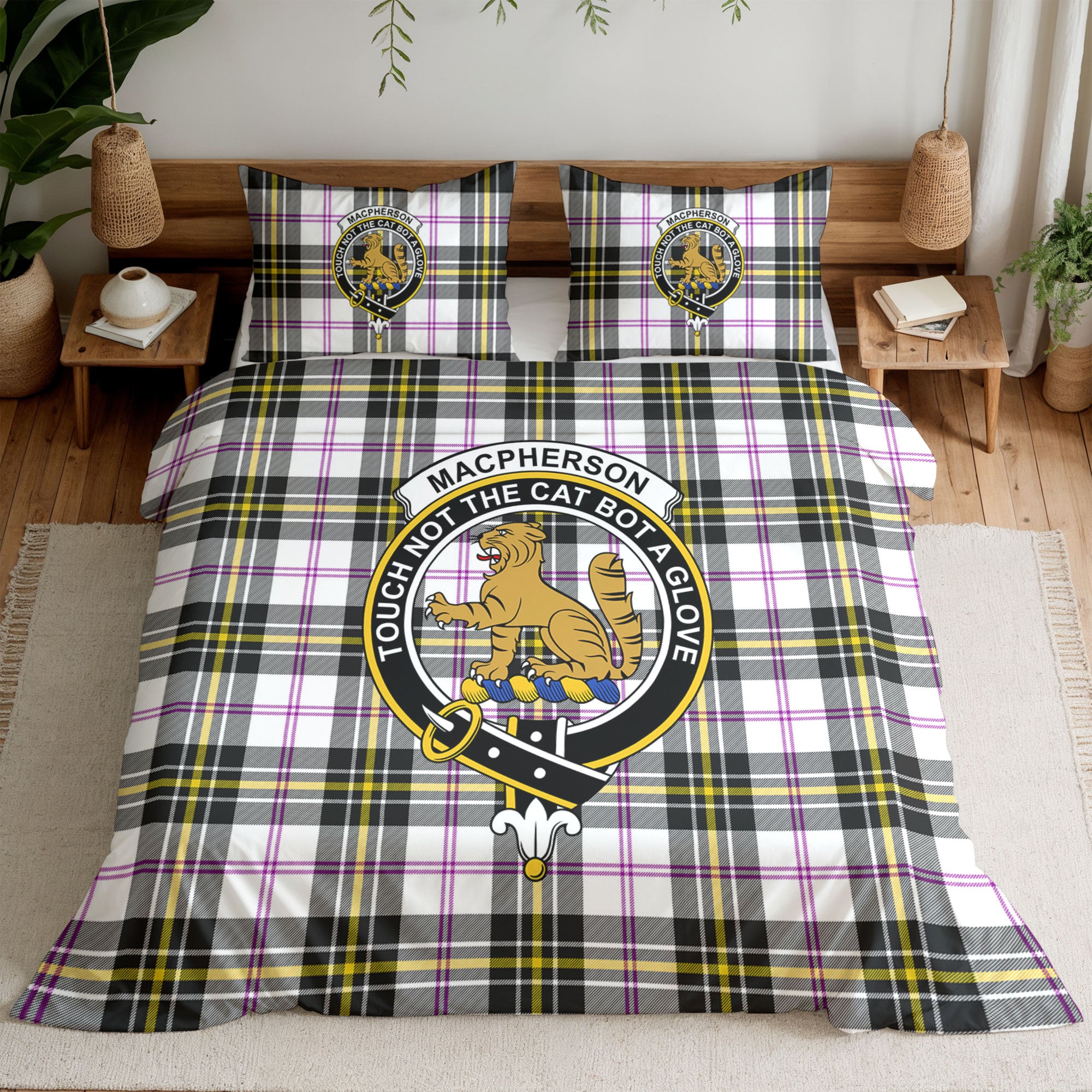 MacPherson Dress Modern Tartan Crest Bedding Set