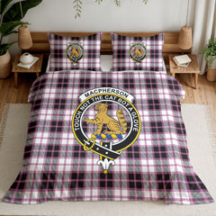 MacPherson Hunting Modern Tartan Crest Bedding Set