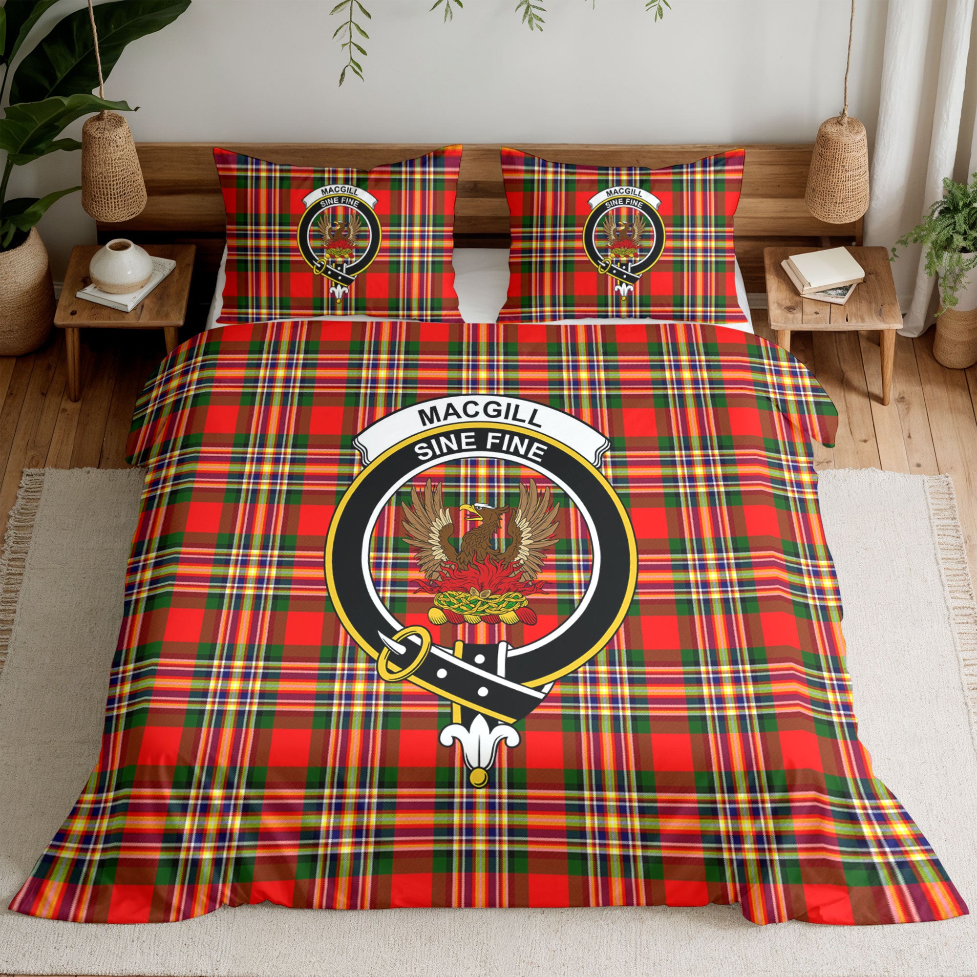 Makgill Tartan Crest Bedding Set