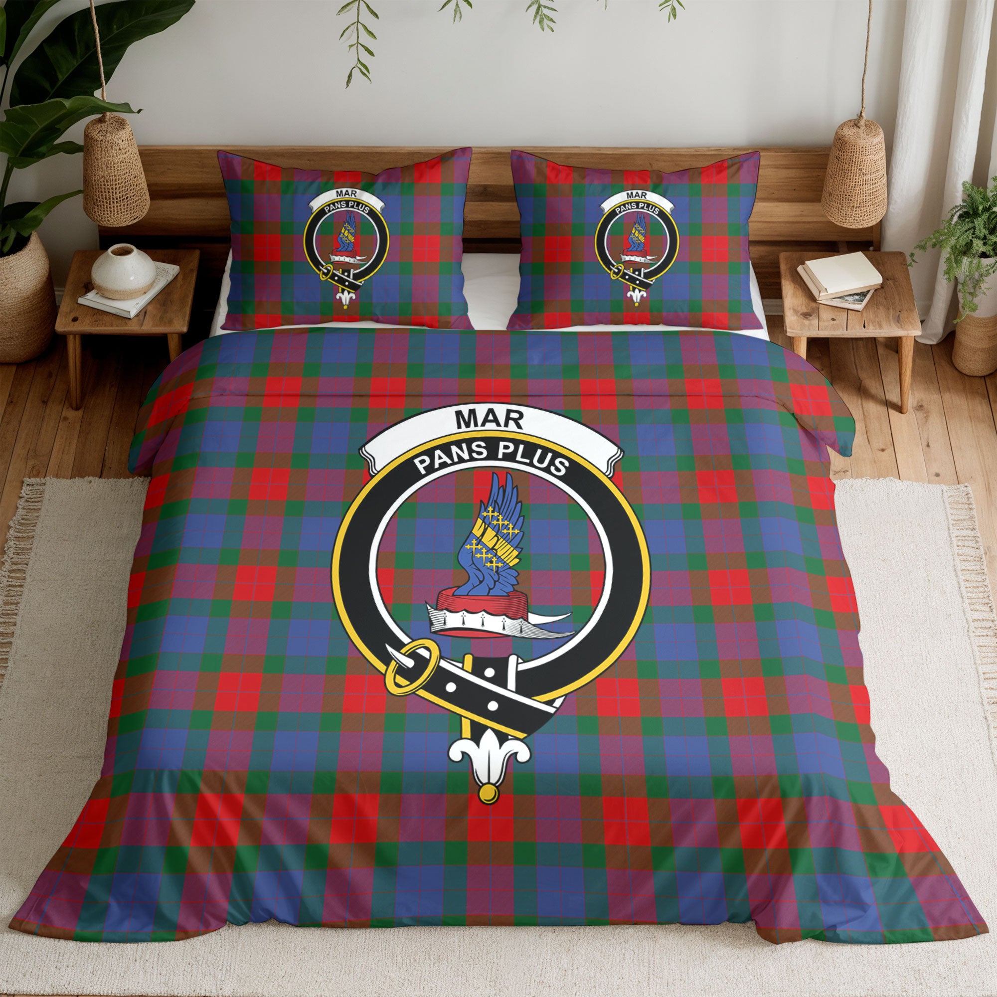 Mar Tartan Crest Bedding Set