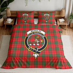 McAulay Modern Tartan Crest Bedding Set