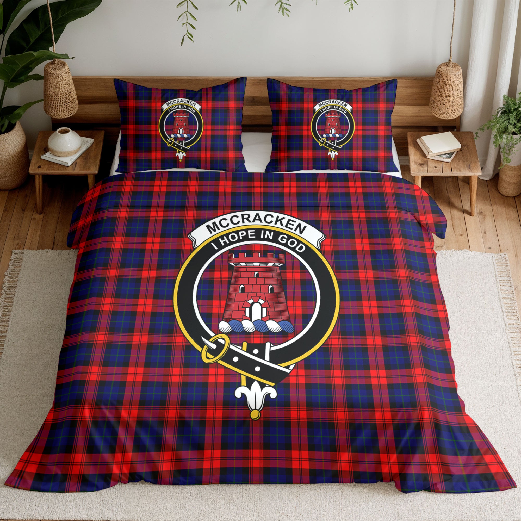 McCracken Tartan Crest Bedding Set