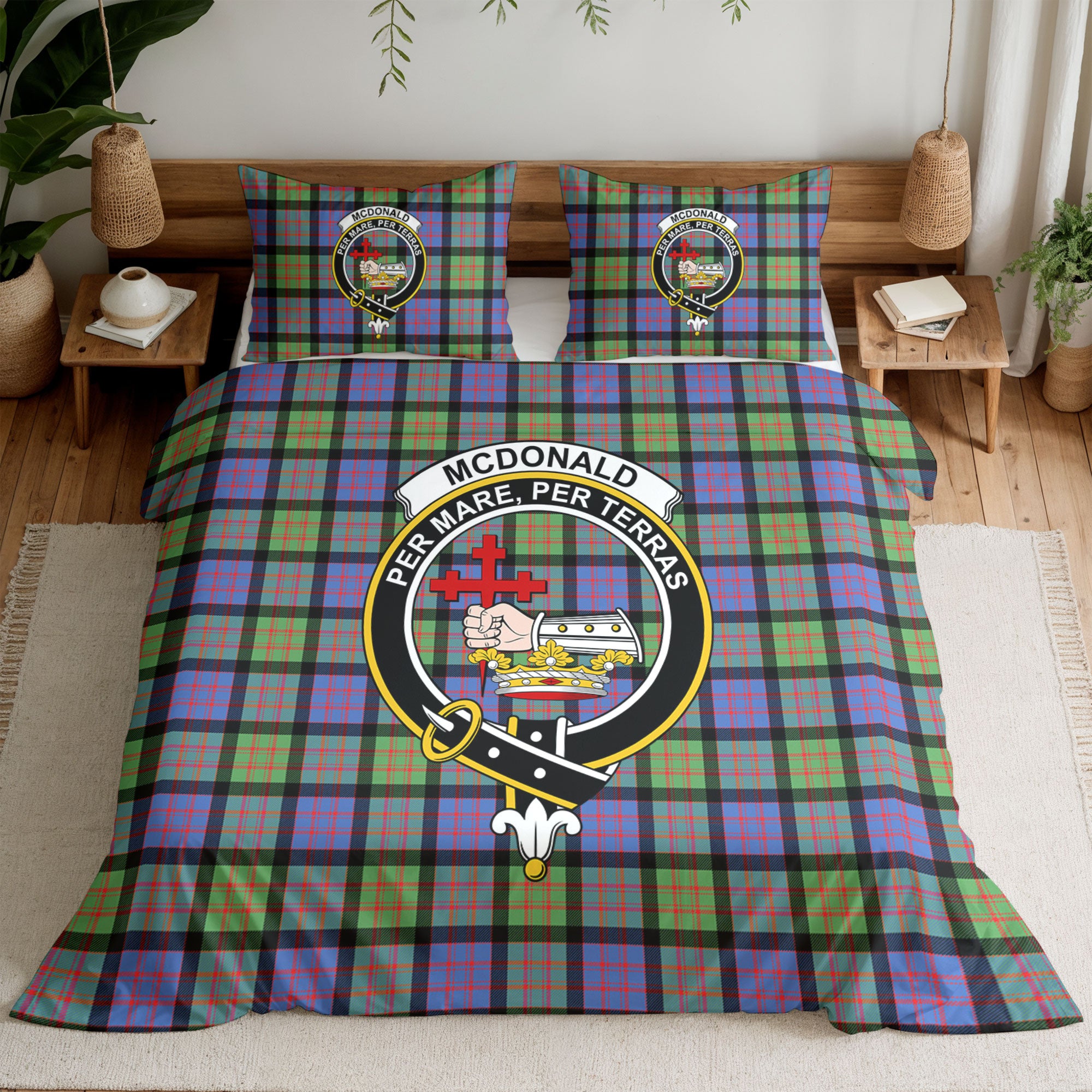 McDonald Ancient Tartan Crest Bedding Set