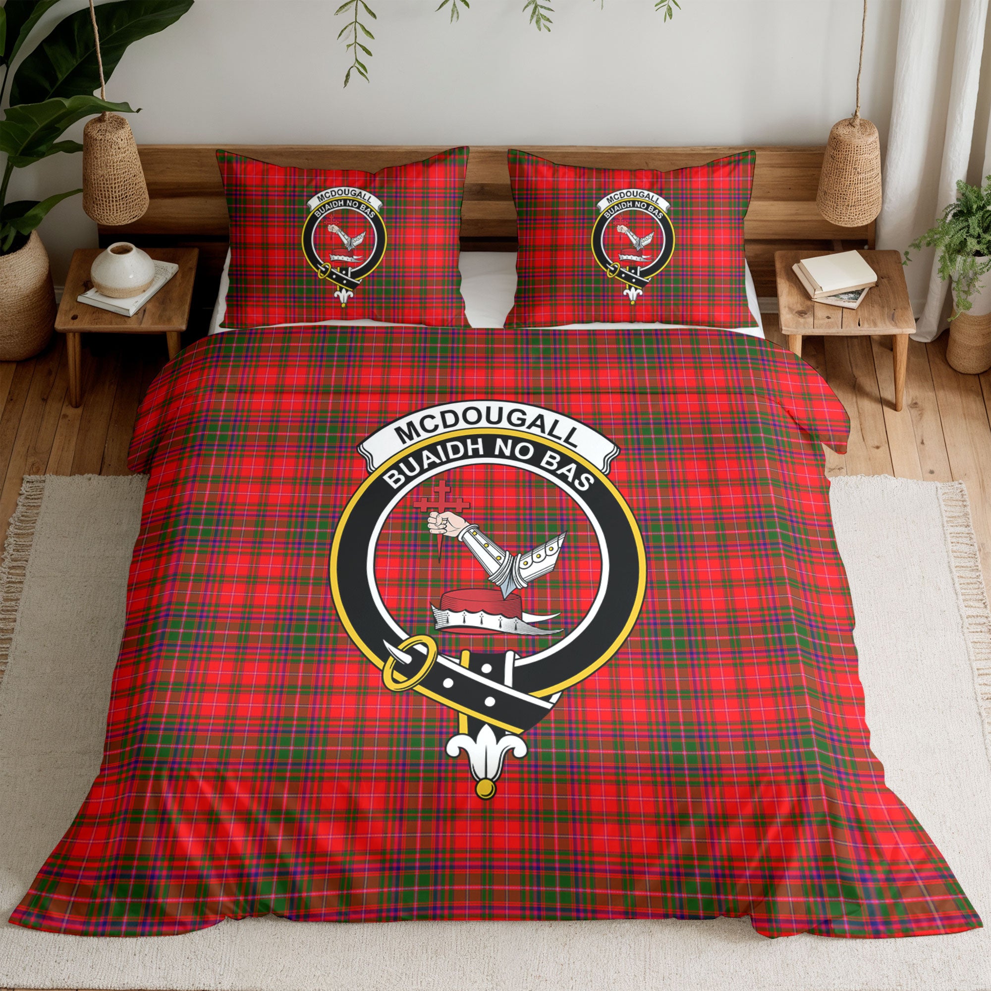 McDougall Modern Tartan Crest Bedding Set