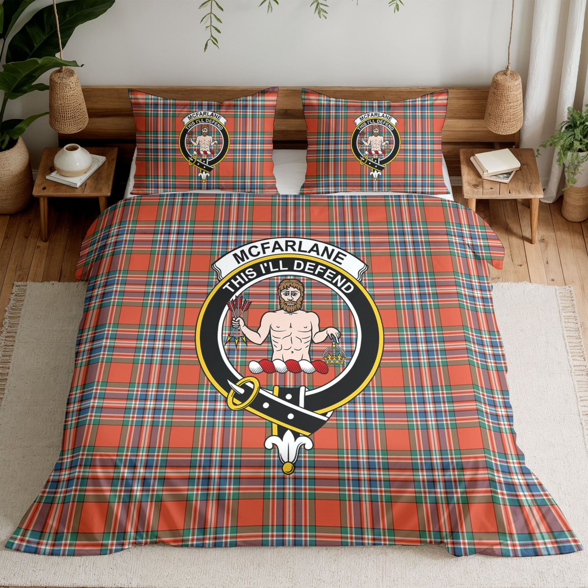 McFarlane Ancient Tartan Crest Bedding Set