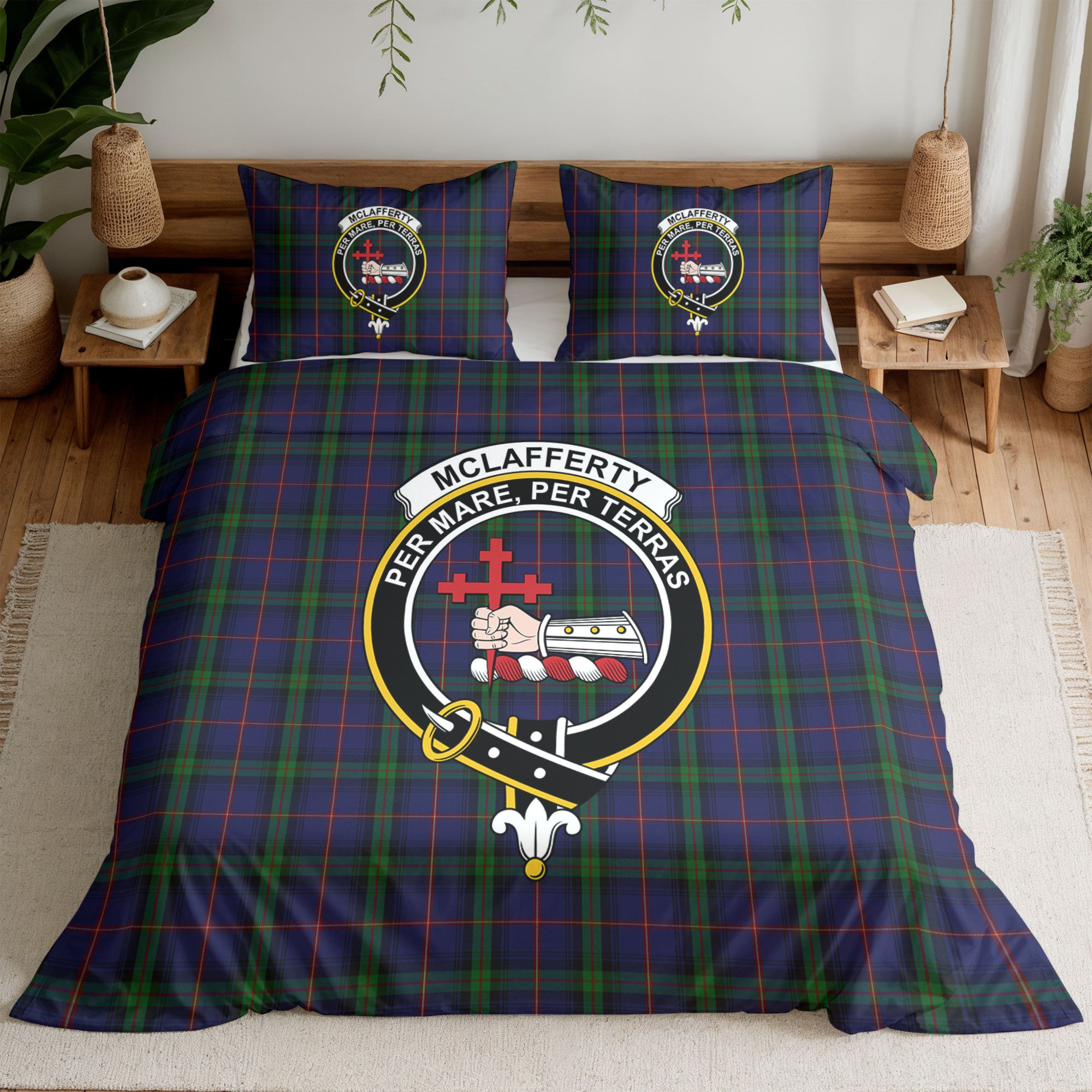 McLafferty Tartan Crest Bedding Set
