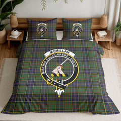 McMillan Hunting Modern Tartan Crest Bedding Set