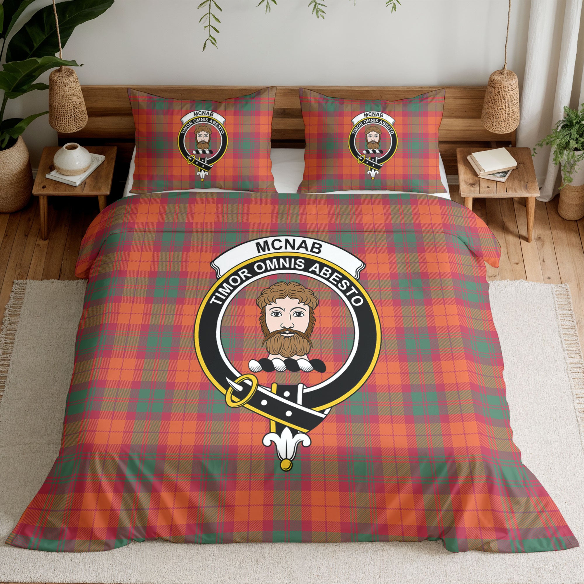 McNab Ancient Tartan Crest Bedding Set