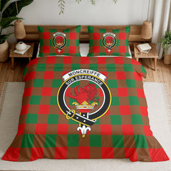 Moncreiffe (or Moncreiff) Tartan Crest Bedding Set