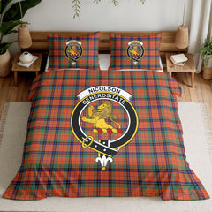 Nicolson Ancient Tartan Crest Bedding Set