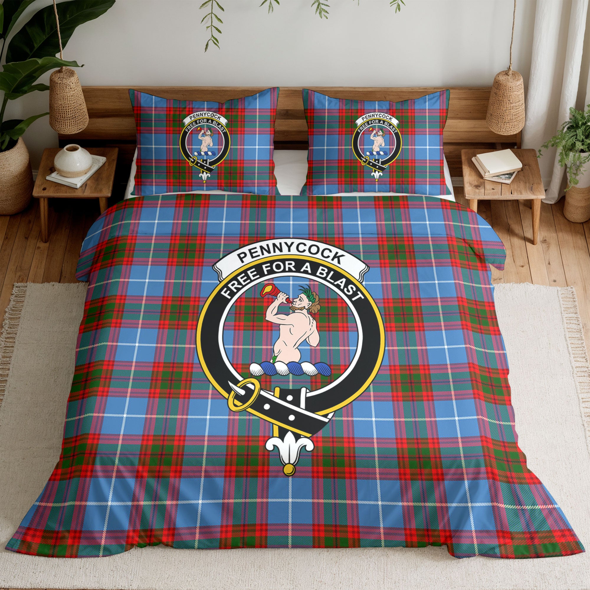 Pennycook Tartan Crest Bedding Set