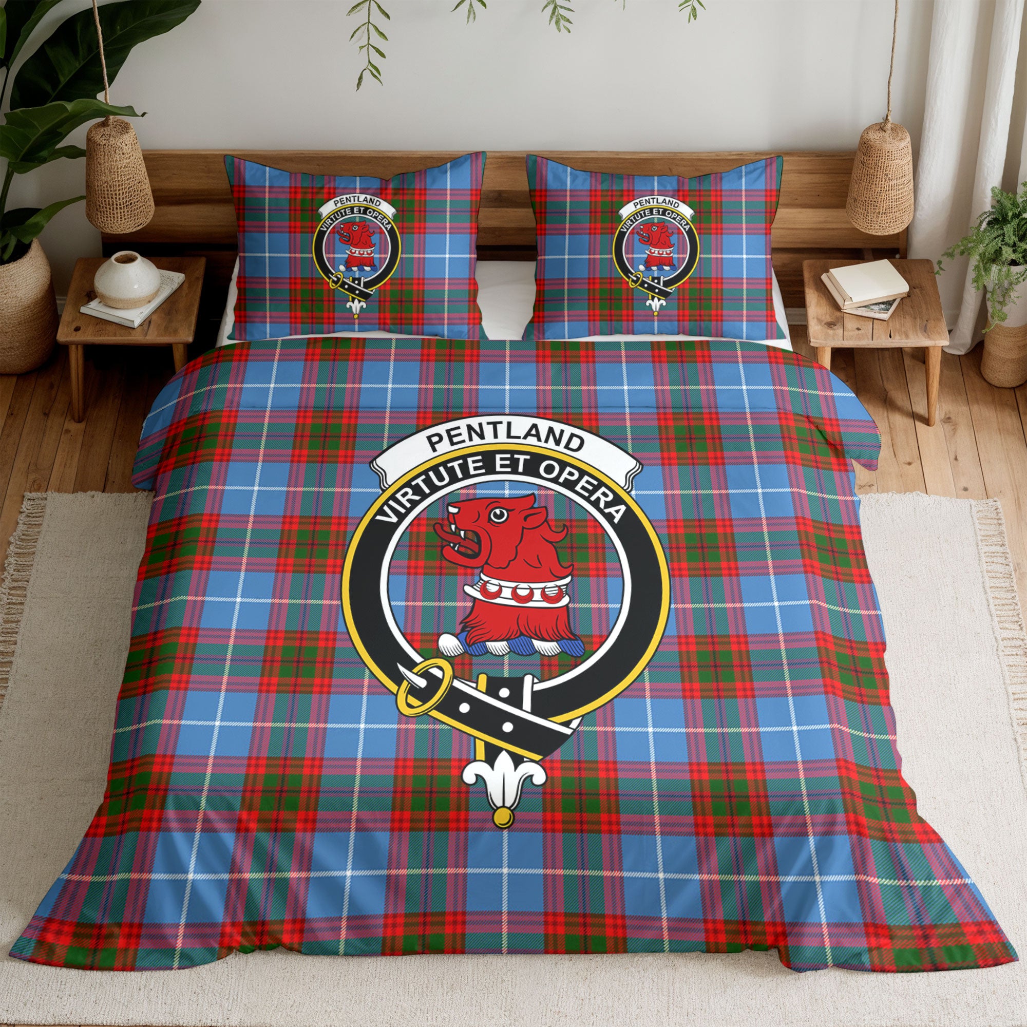 Pentland Tartan Crest Bedding Set