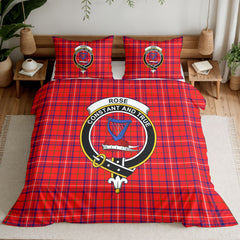 Rose Modern Tartan Crest Bedding Set
