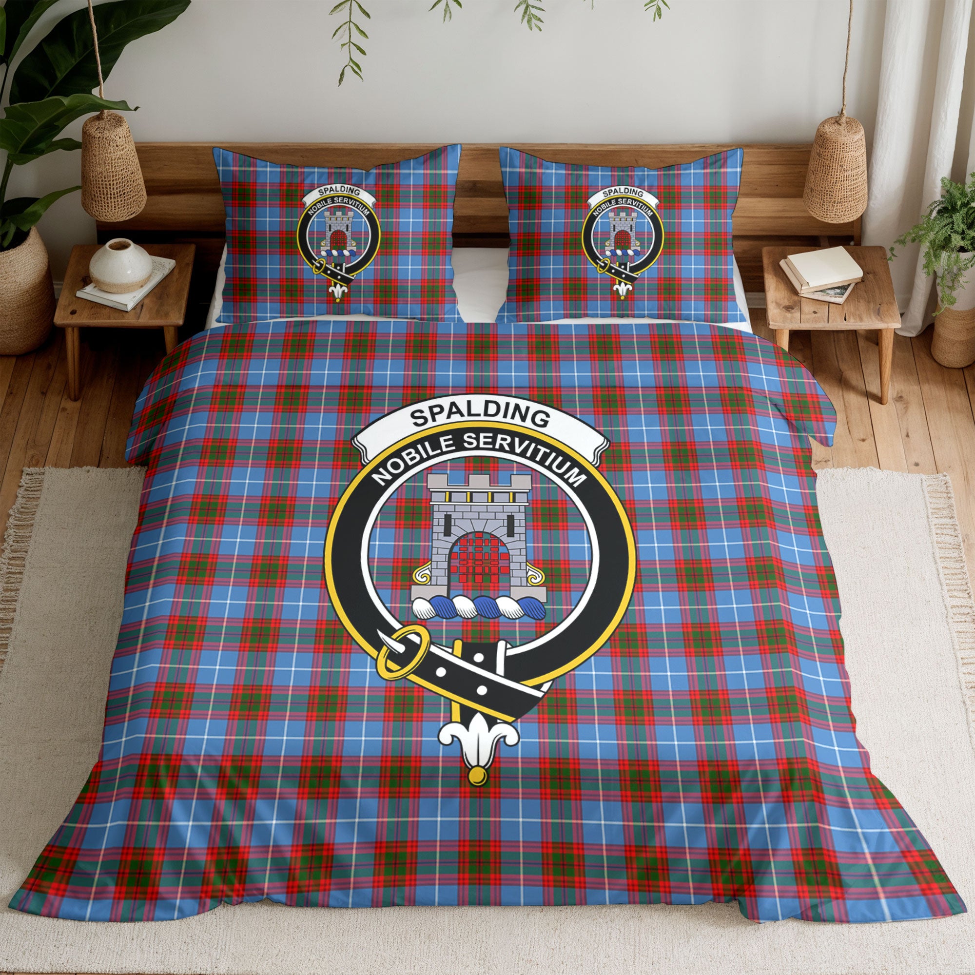 Spalding Tartan Crest Bedding Set