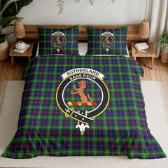 Sutherland Modern Tartan Crest Bedding Set