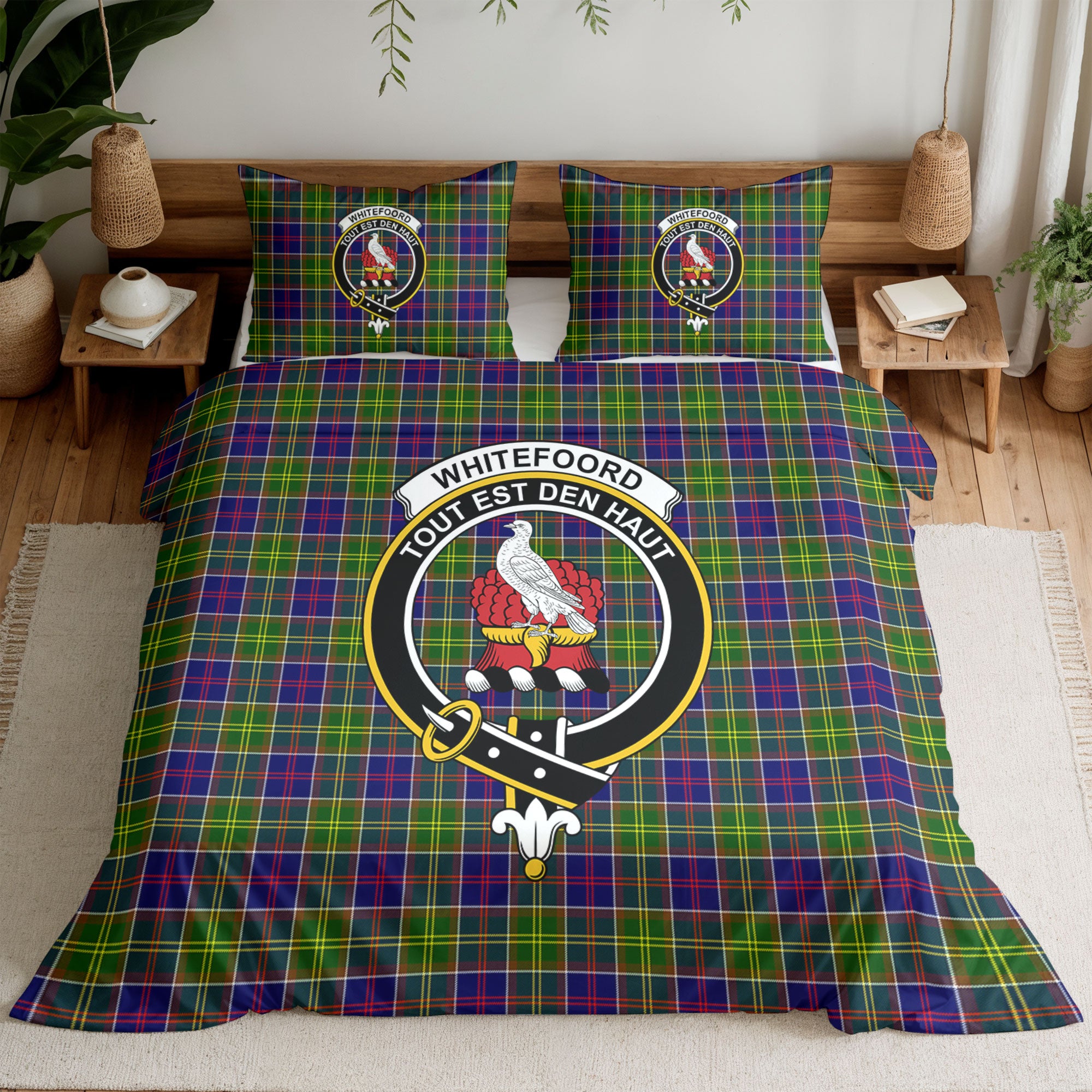 Whitefoord Tartan Crest Bedding Set