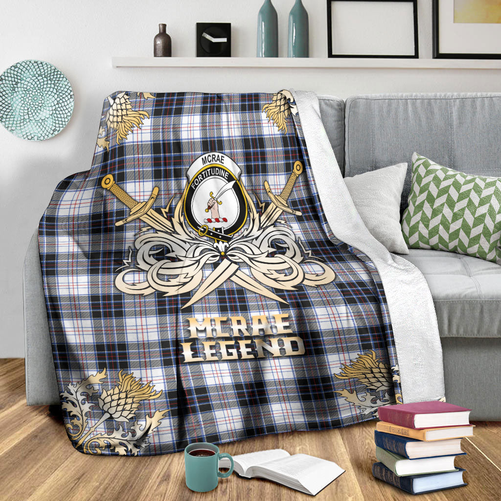 McRae Dress Modern Tartan Gold Courage Symbol Blanket