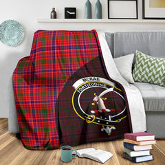 McRae Modern Tartan Crest Blanket Wave Style
