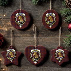 Walker Tartan Crest Christmas Ceramic Ornament
