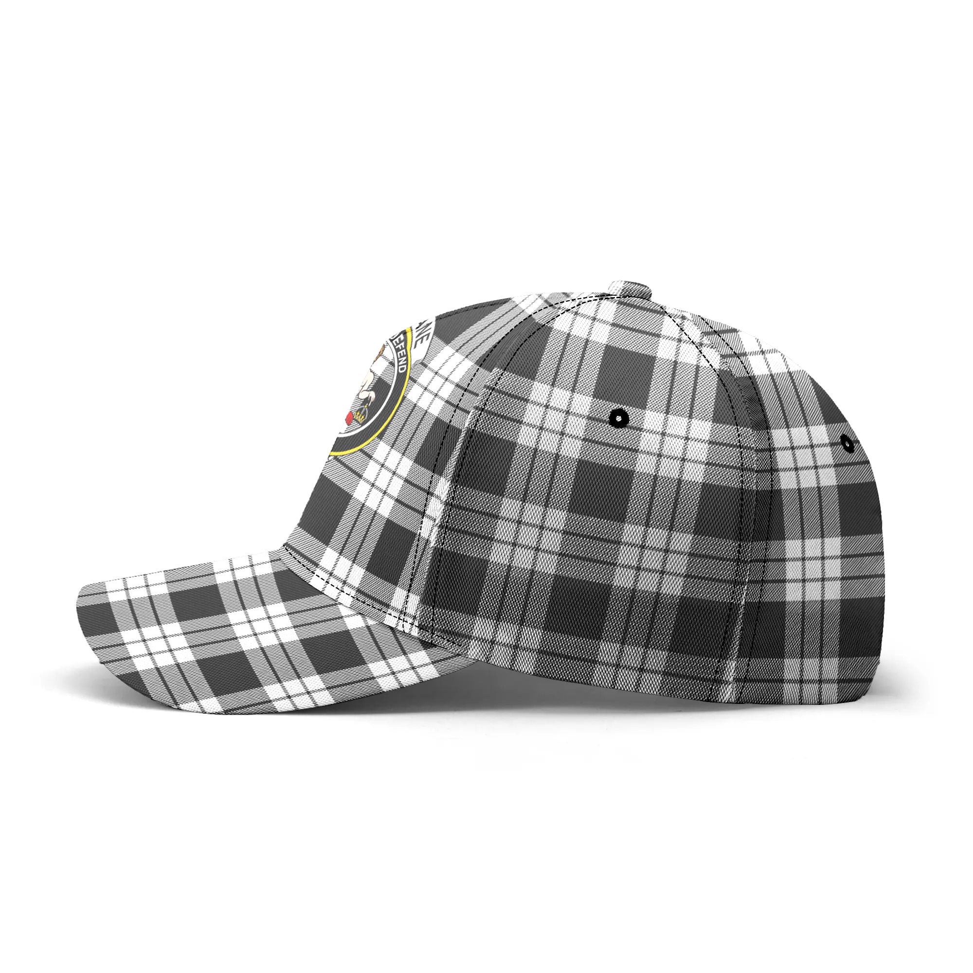 McFarlane Black _ White Tartan Crest Classic Cap