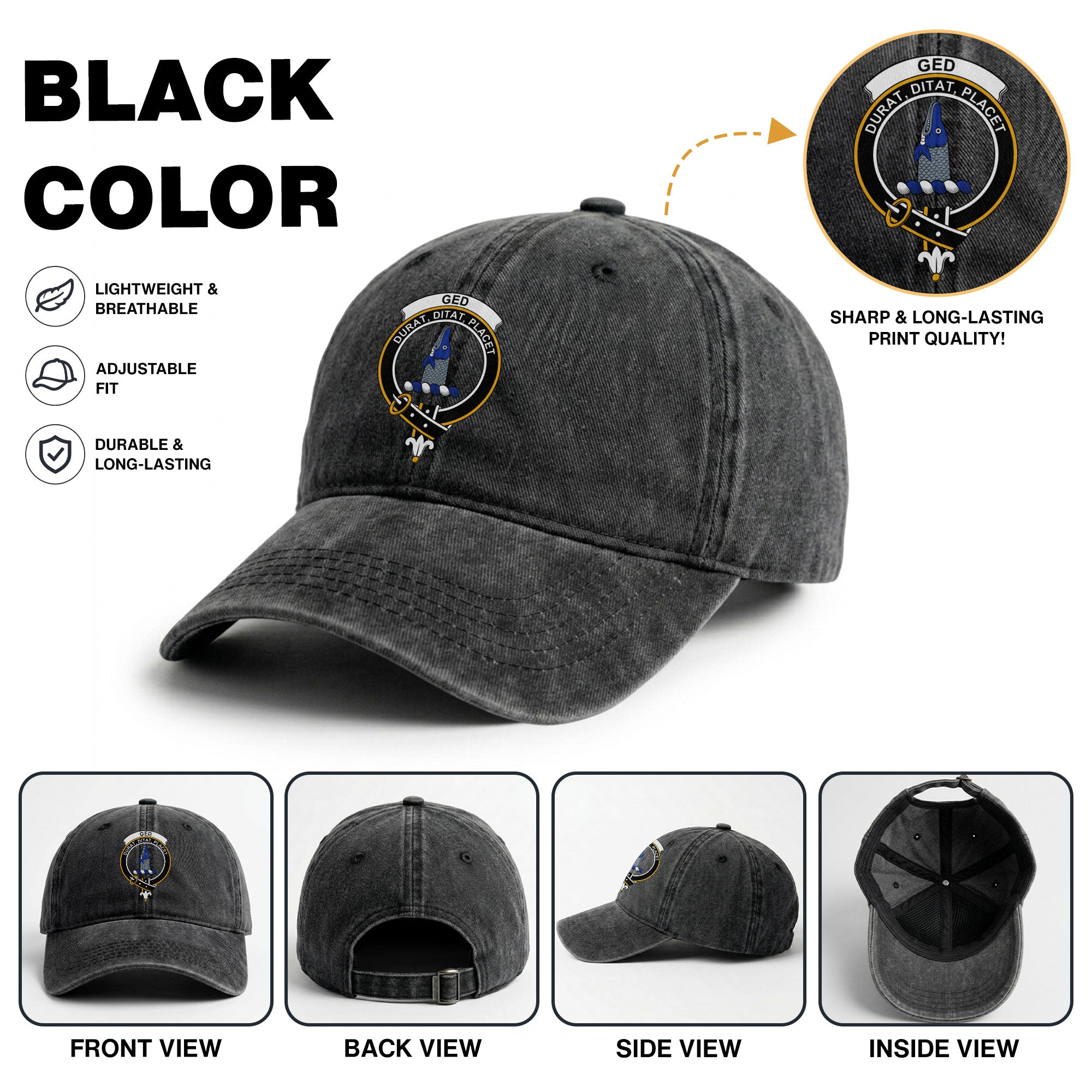 Ged Crest Washed Classic Cap