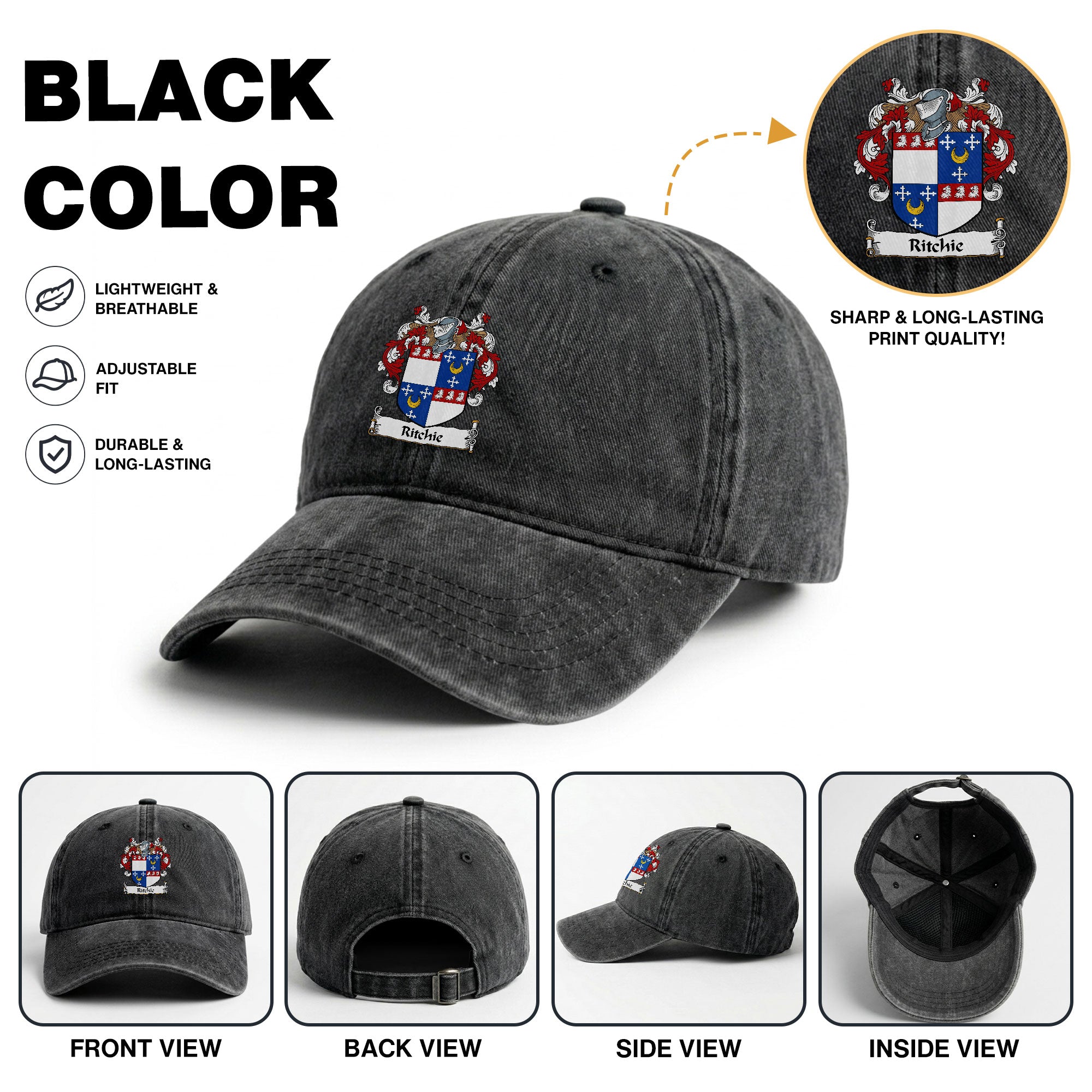 Richie Coat of Arms Washed Classic Cap