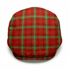 Morrison Red Modern Tartan Flat Caps