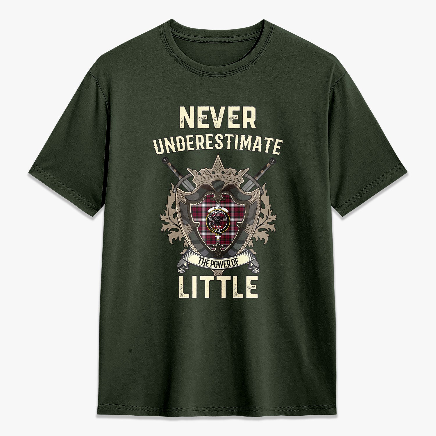 Little Tartan Crest 2D T-shirt - Never Underestimate Style