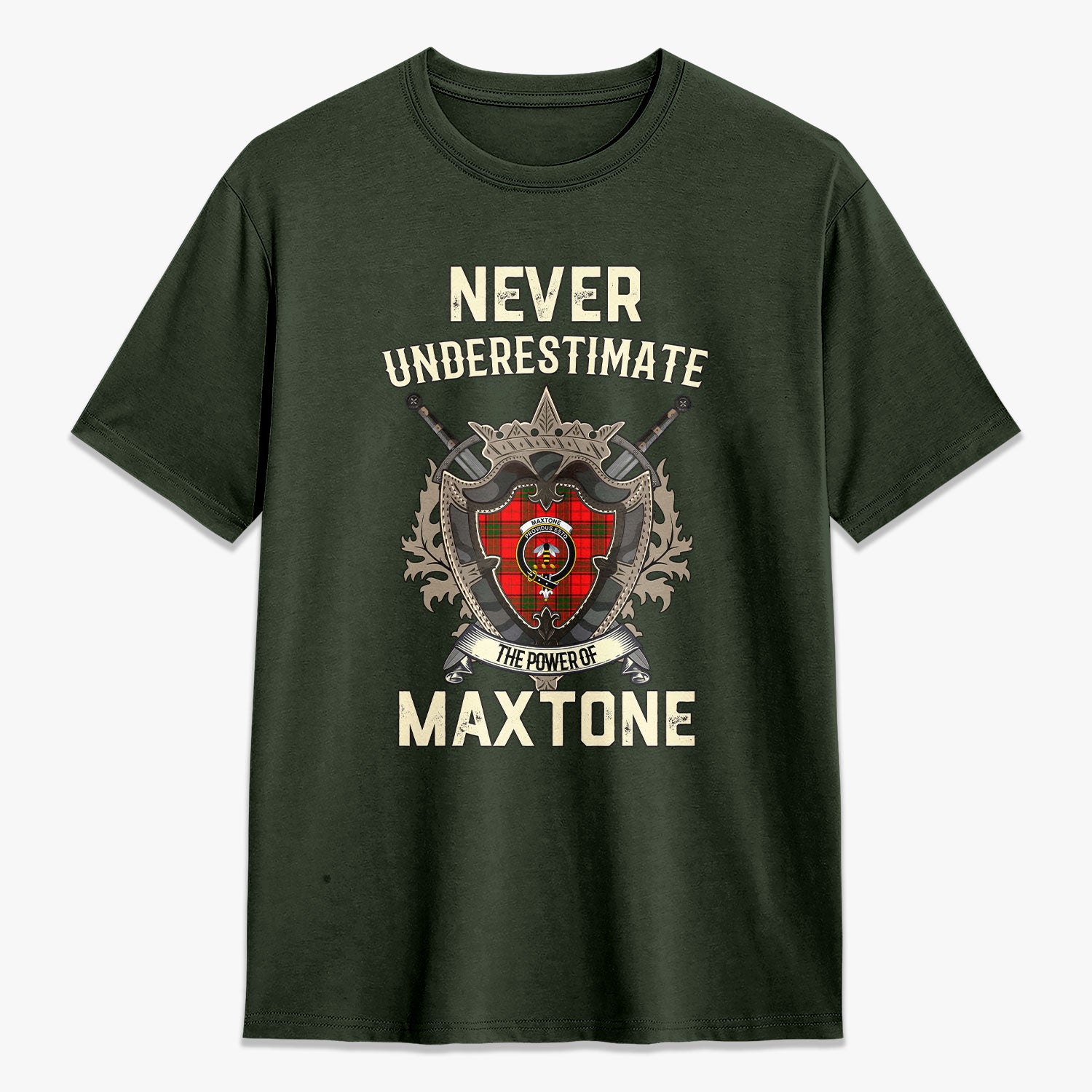 Maxtone Tartan Crest 2D T-shirt - Never Underestimate Style