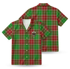 Baxter Modern Tartan Crest Hawaiian Shirt