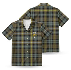 Campbell Argyll Weathered Tartan Crest Hawaiian Shirt