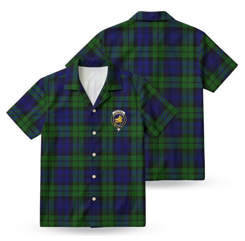 Campbell Modern Tartan Crest Hawaiian Shirt
