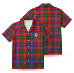 Carrick District Tartan Crest Hawaiian Shirt