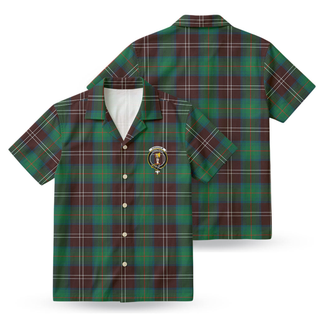 Chisholm Hunting Ancient Tartan Crest Hawaiian Shirt