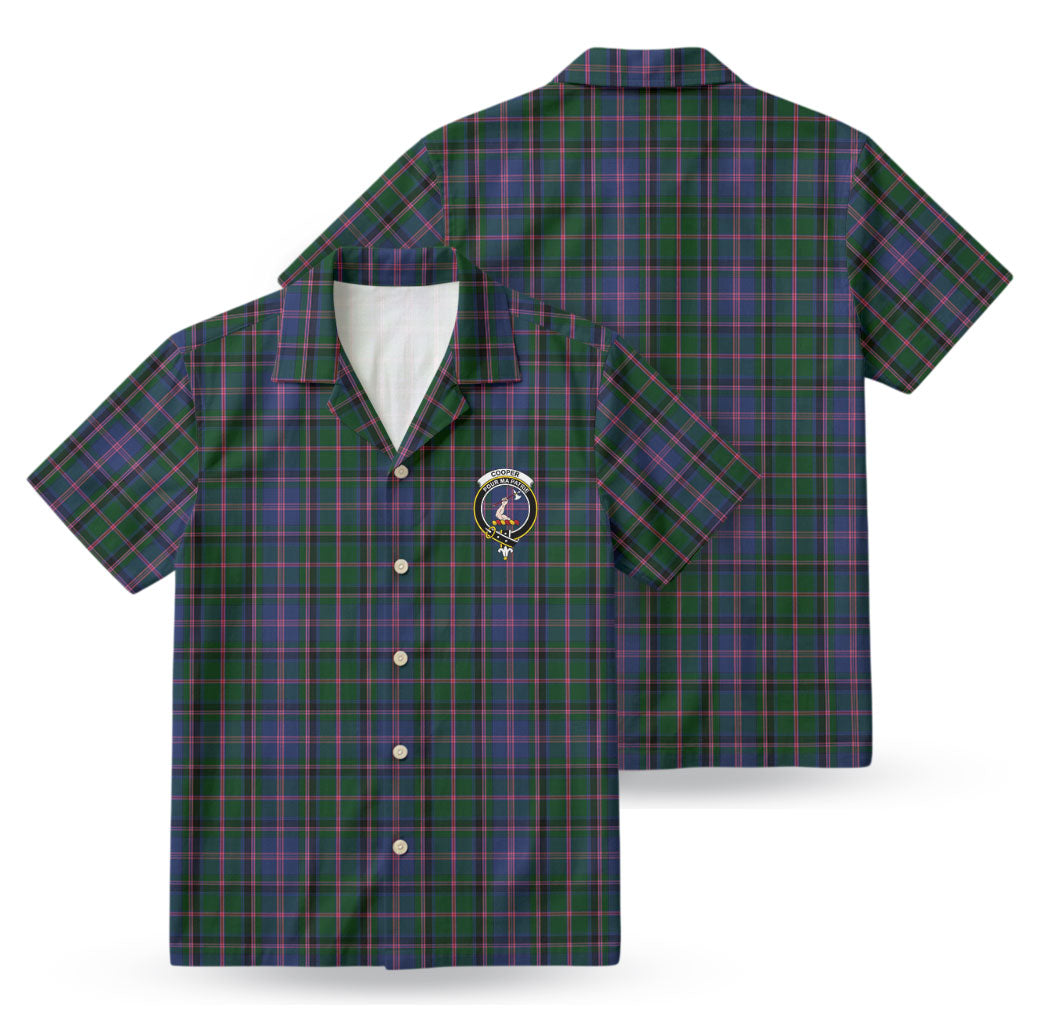 Cooper Tartan Crest Hawaiian Shirt