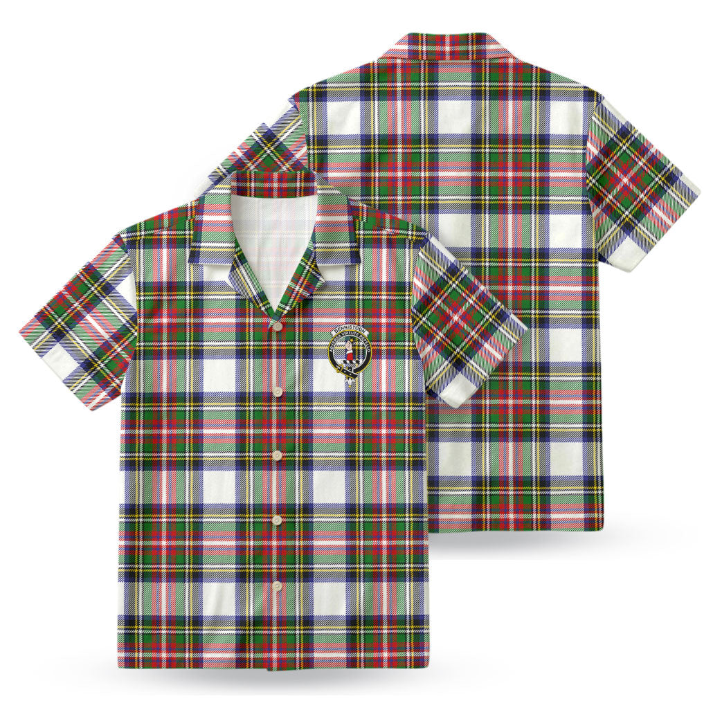 Dennistoun Tartan Crest Hawaiian Shirt