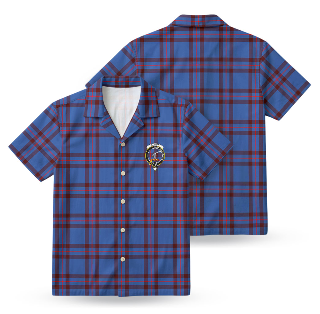Elliot Modern Tartan Crest Hawaiian Shirt