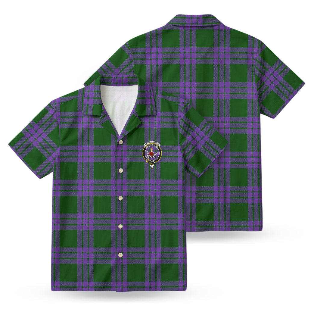 Elphinstone Tartan Crest Hawaiian Shirt