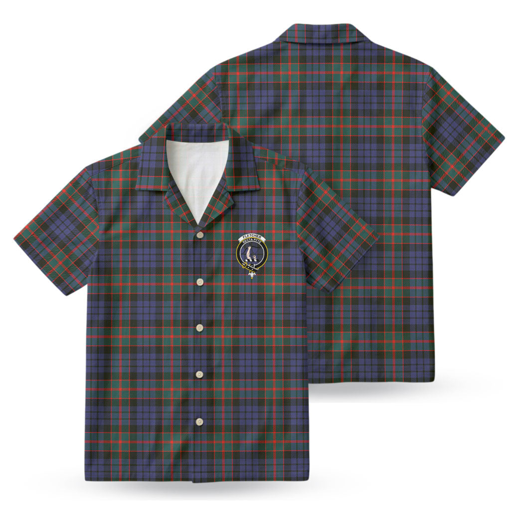 Fletcher of Dunans Tartan Crest Hawaiian Shirt