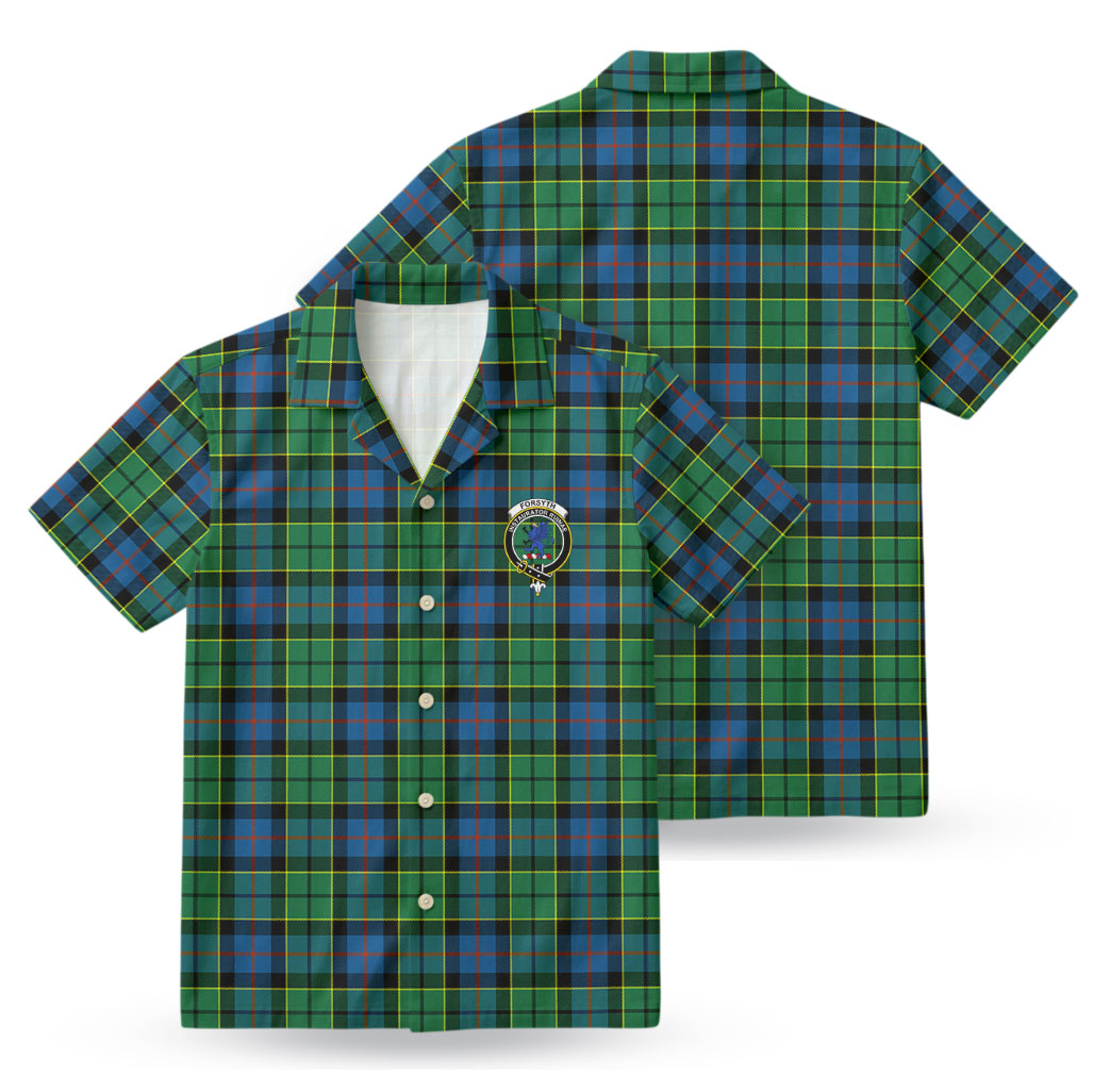 Forsyth Ancient Tartan Crest Hawaiian Shirt